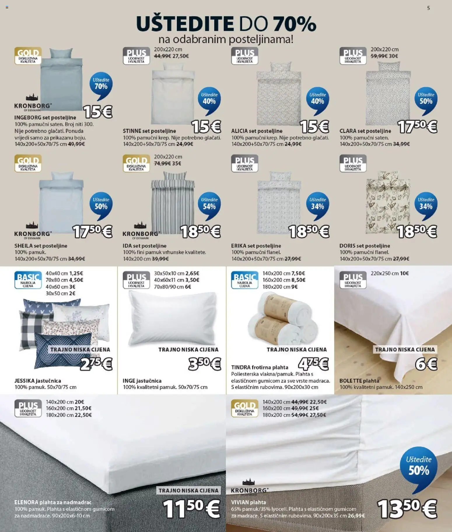 JYSK katalog | vrijedi od 15.07.2026 | Stranica: 5 | Proizvodi: Jastučnica, Plahta, Nadmadrac