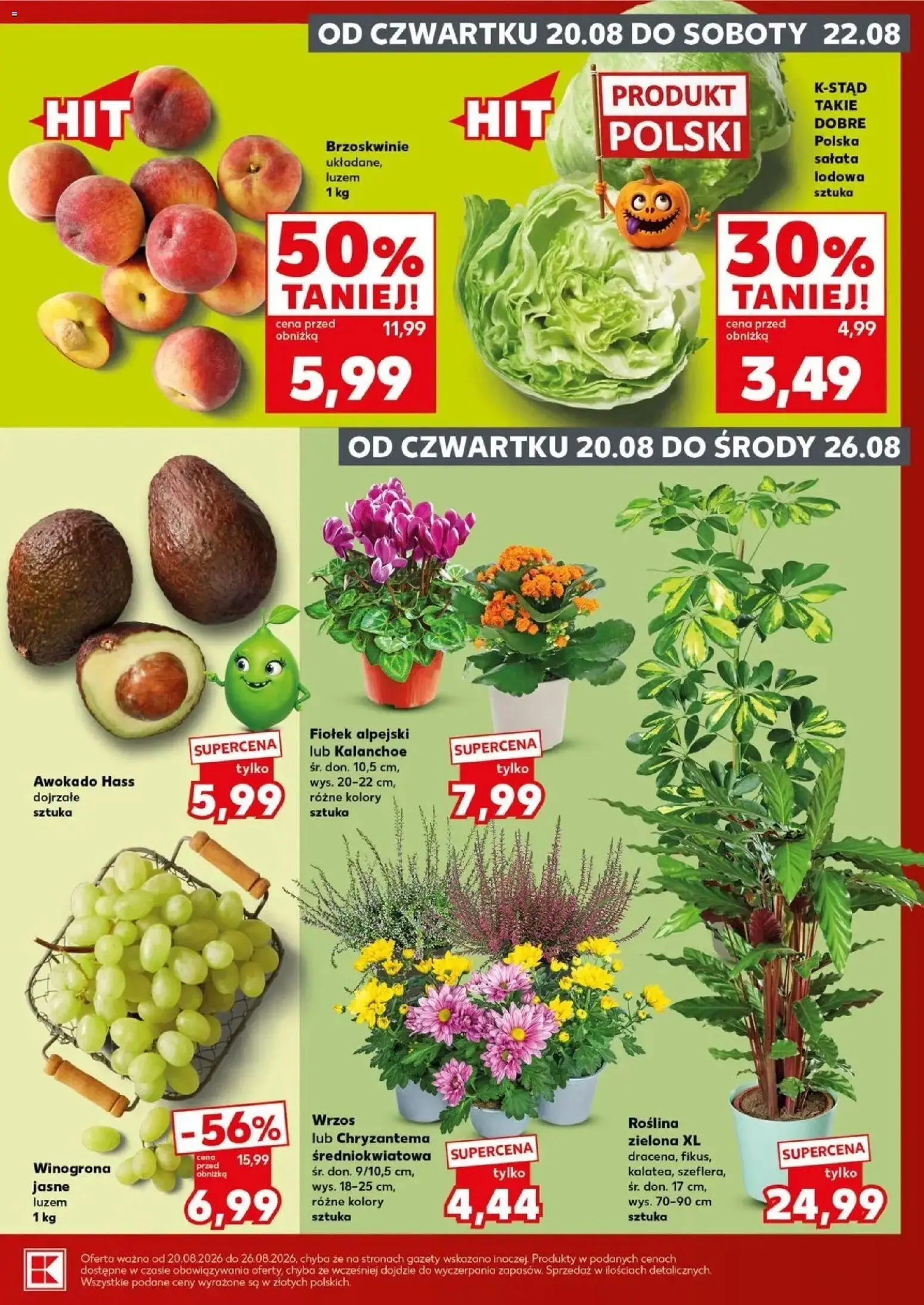 Kaufland gazetka - Super Sobota od 22.08.2026 - od jutra PDF | Strona: 7 | Produkty: Awokado Hass, Sałata, Salata lodowa, Gazety