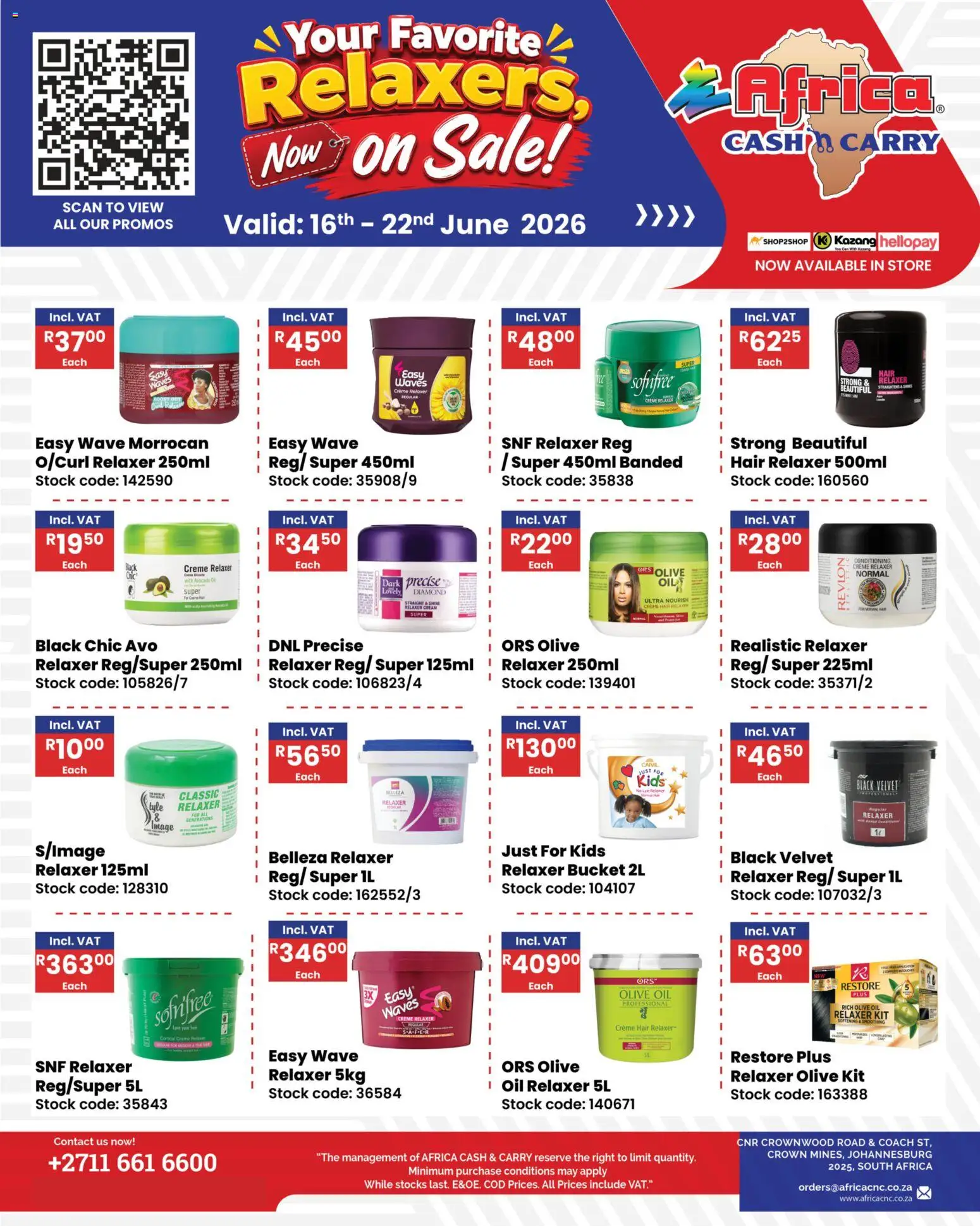 New Africa Cash & Carry catalogue – valid from 16.06.2026 | Page: 1