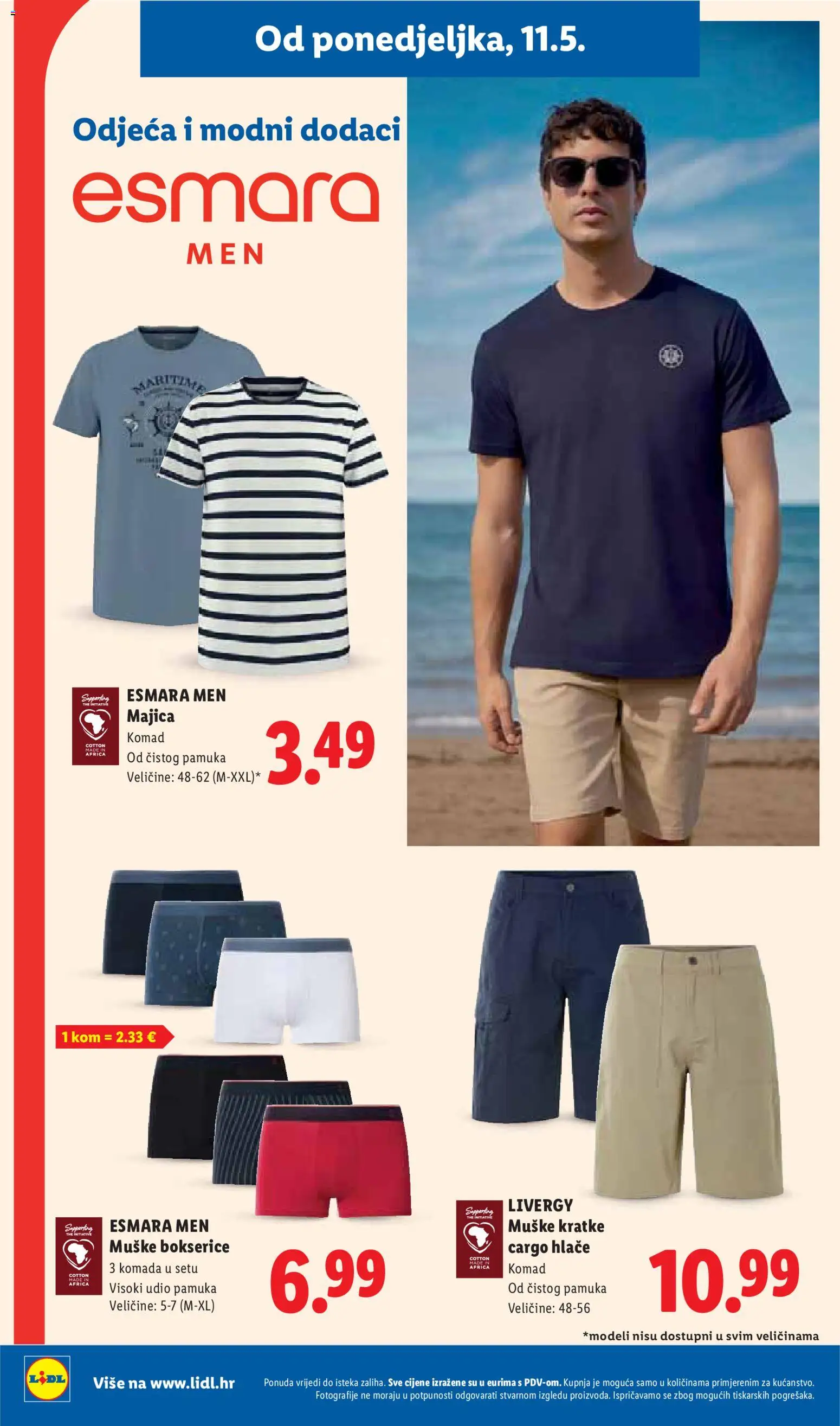 Lidl katalog | vrijedi od 11.05.2026 | Stranica: 28 | Proizvodi: Odjeća, Majica, Hlače, Bokserice