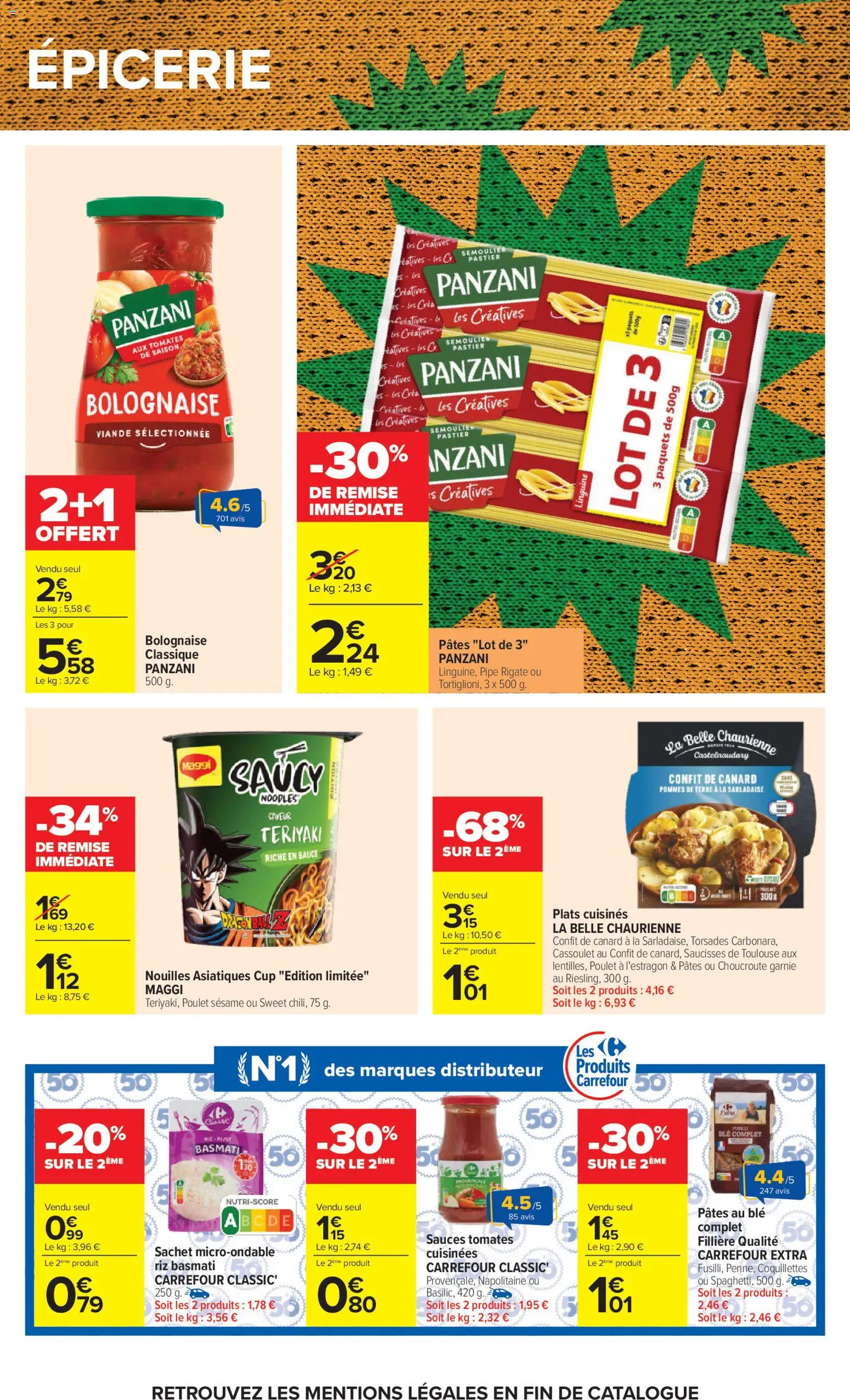 {H1} | Page: 43 | Produits: Pommes, Tomates, Riz, Pommes de terre