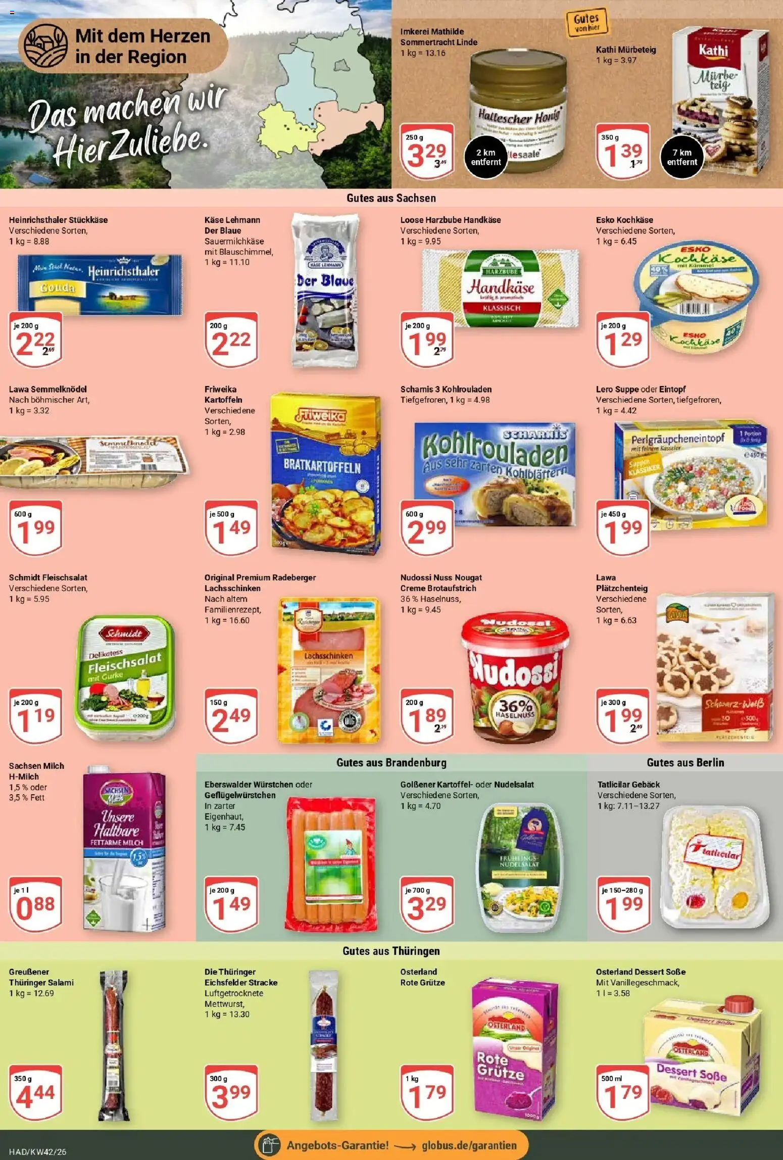 Globus Prospekt Halle (saale) (ab 12.10.2026) » Angebote online | Seite: 10 | Produkte: Gouda, Creme, Kartoffeln, Salami