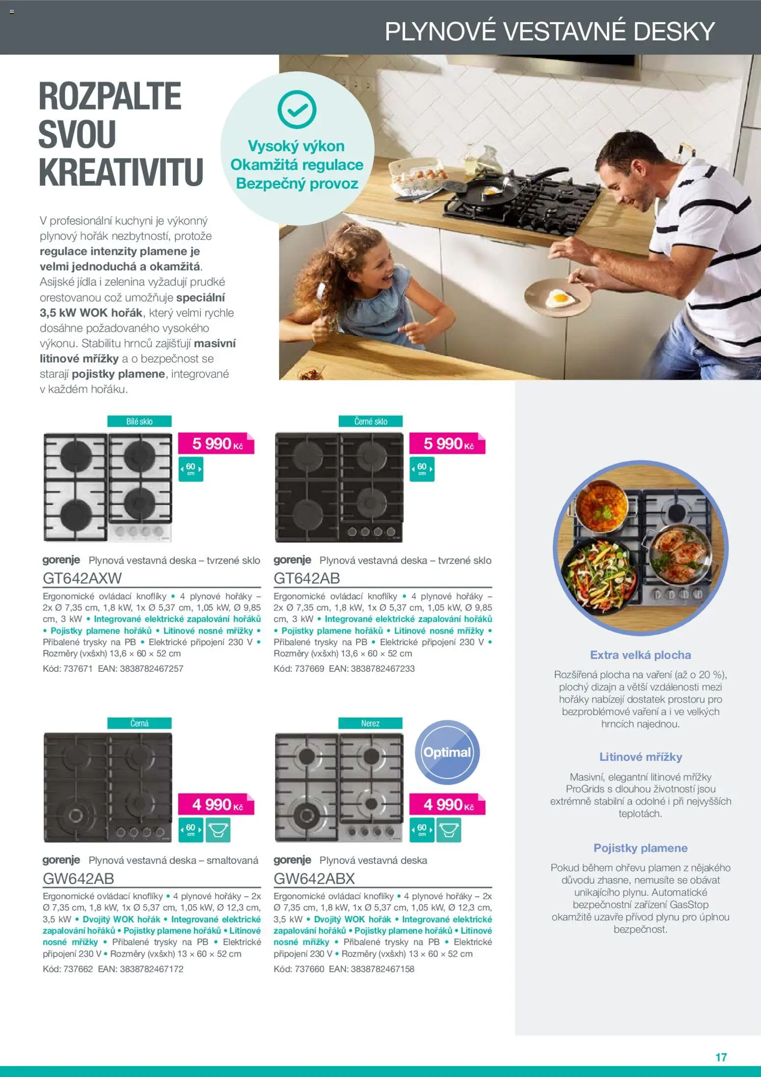 Möbelix leták - Gorenje od 01.01.2026 | Strana: 17 | Produkty: Plynový hořák, Zelenina, Desky