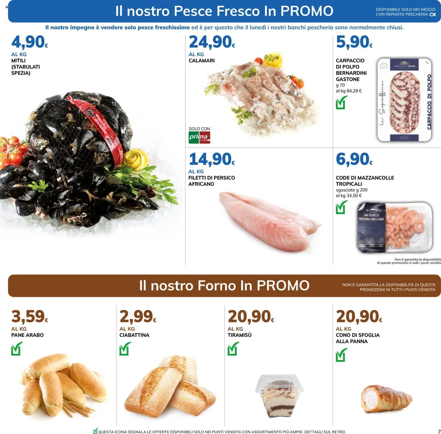 Volantino Basko del 07.05.2026 | Pagina: 7 | Prodotti: Pane, Pesce, Polpo, Mazzancolle