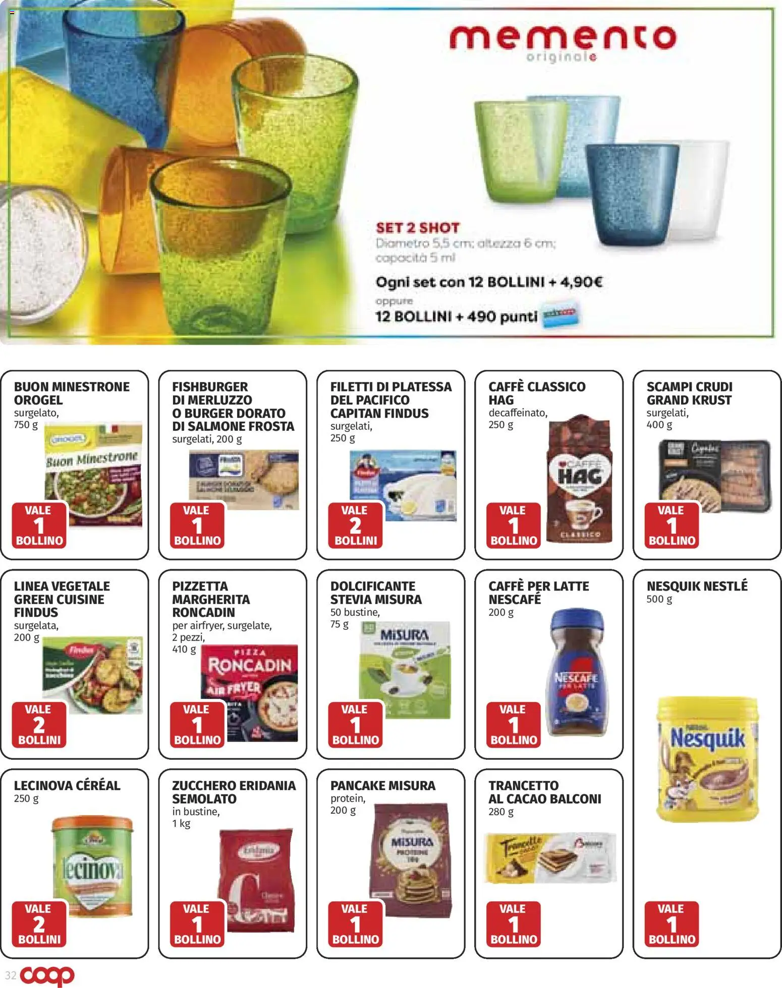 Volantino COOP del 23/07/2026 | Pagina: 32 | Prodotti: Stevia, Minestrone, Zucchero, Latte