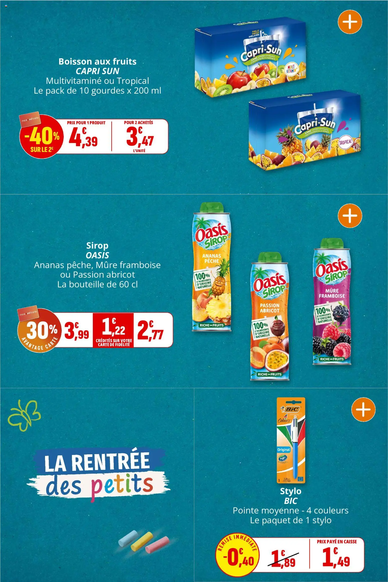 {H1} | Page: 7 | Produits: Boisson, Sirop, Stylo, Bouteille