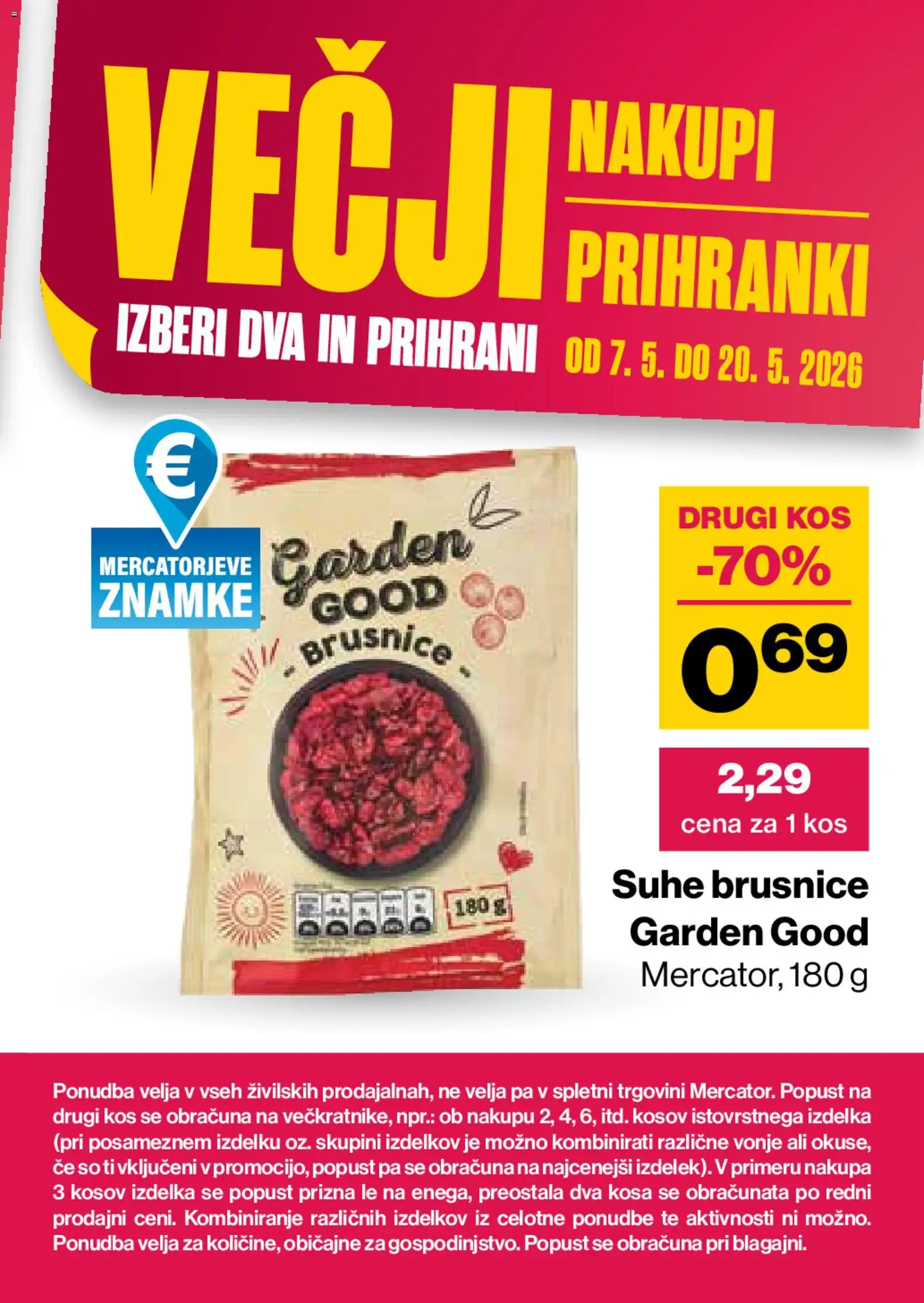 Novi Mercator katalog ponudbe – veljaven od 07.05.2026 | Stran: 27 | Izdelki: Kos