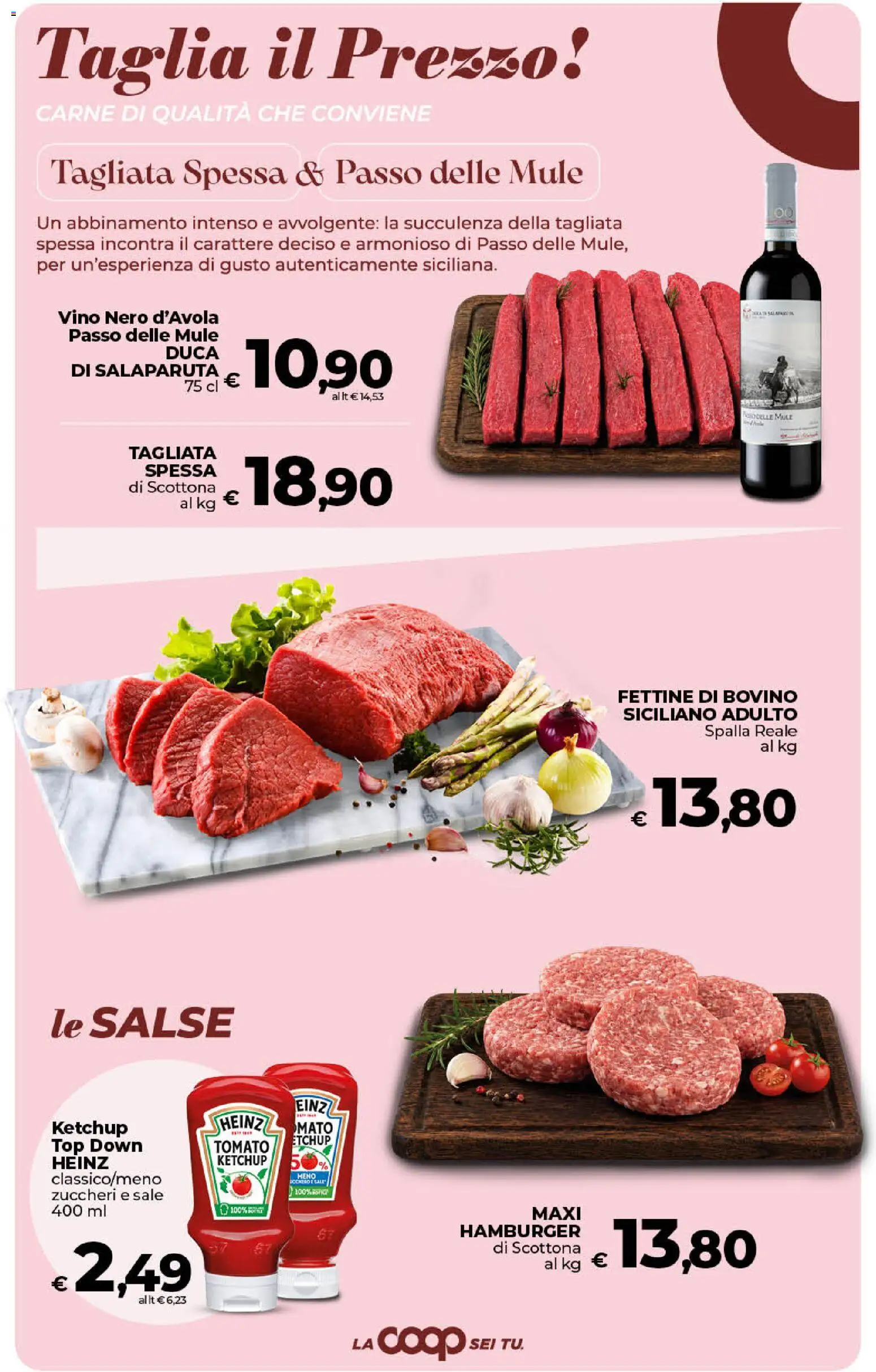Volantino Ipercoop del 21/08/2026 | Pagina: 25 | Prodotti: Ketchup, Spalla, Carne, Salse