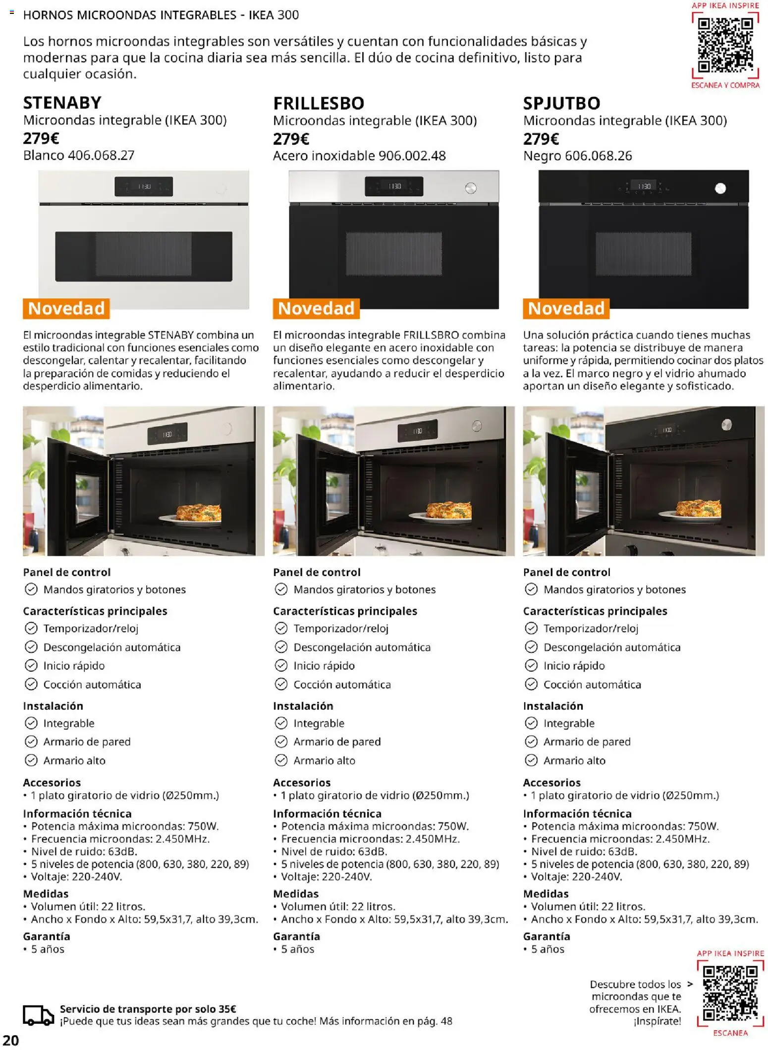 Catálogo IKEA Electrodomésticos │ válido desde el 07.05.2026 | Página: 20 | Productos: Té, Cocina, Marco, Armario