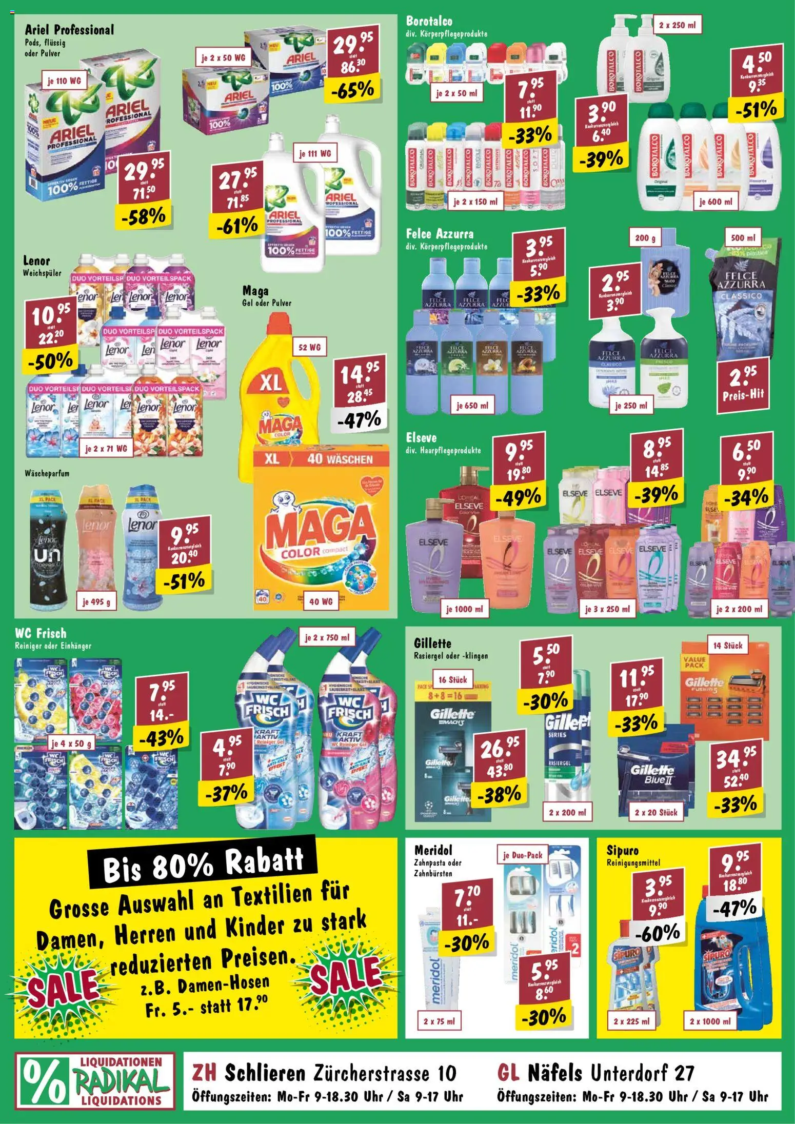 Radikal aktionen – gültig ab 22.07.2026 | Seite: 2 | Produkte: Pulver, Zahnpasta, Weichspüler, Uhr