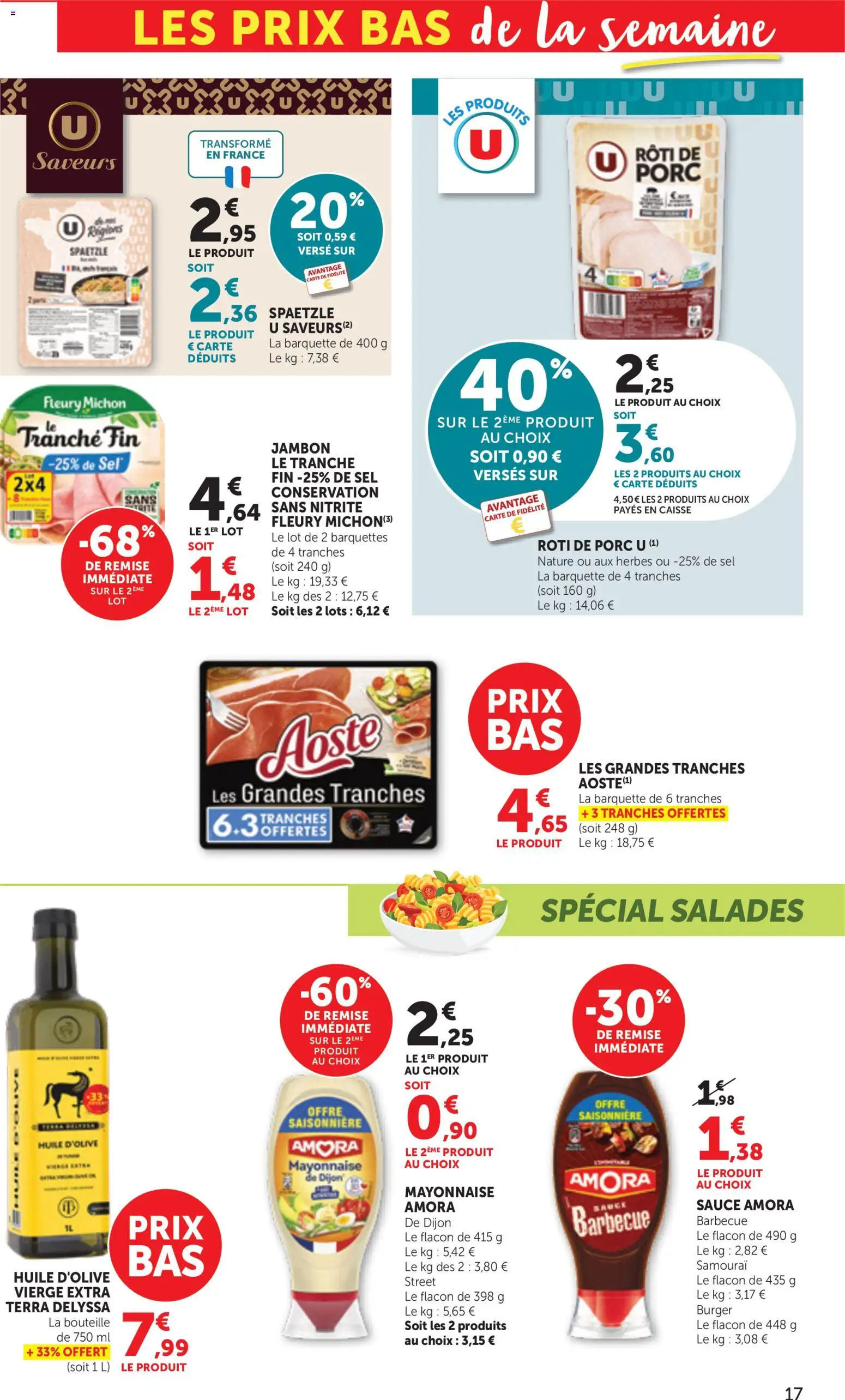 {H1} | Page: 17 | Produits: Huile D'olive, Mayonnaise, Huile, Jambon