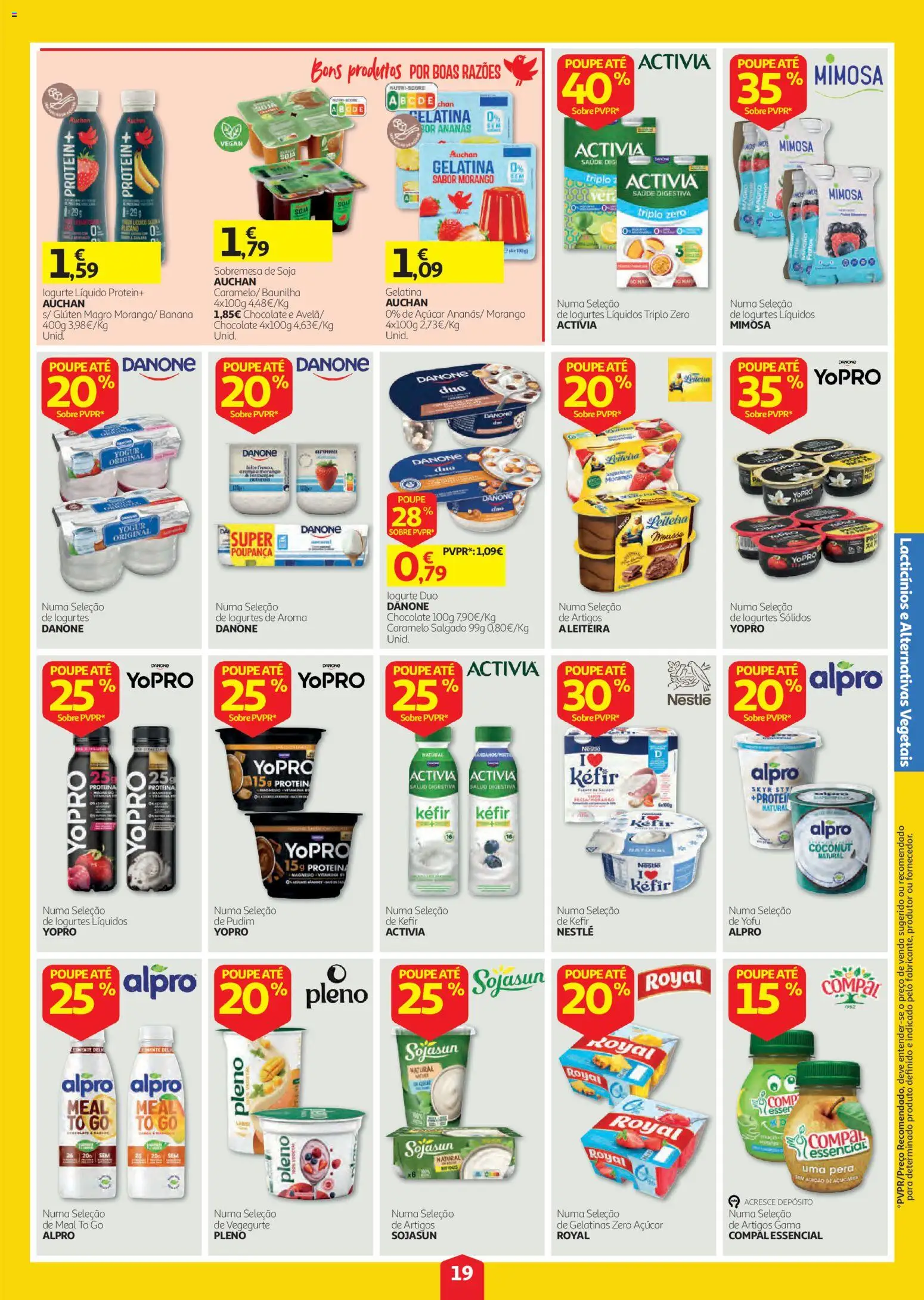 Auchan folheto │ válido de 01/10/2026 | Página: 19 | Produtos: Soja, Gelatina, Pudim, Chocolate