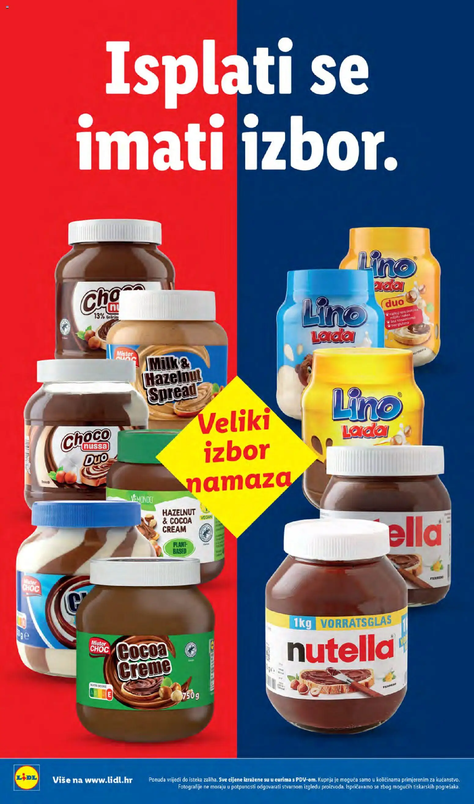 Lidl katalog | vrijedi od 31.08.2026 | Stranica: 18 | Proizvodi: Nutella, Lino Lada, Lino