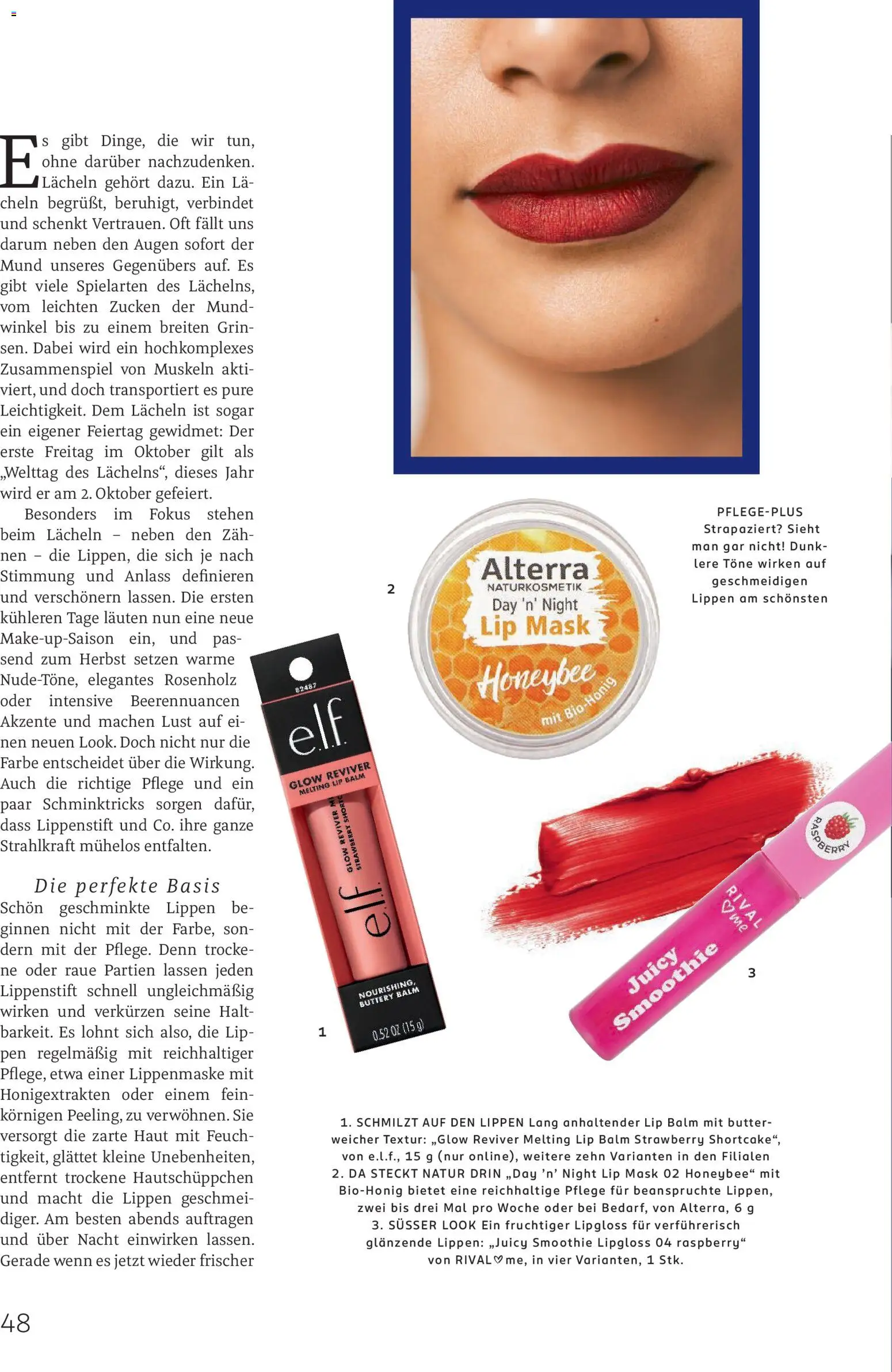 Rossmann Centaur – gültig ab 01.09.2026 | Seite: 48 | Produkte: Butter, Lippenstift, Lipgloss, Lip Balm