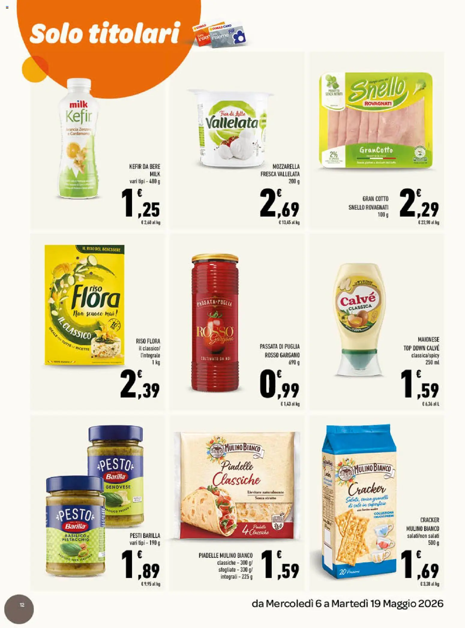 Volantino Conad del 06.05.2026 | Pagina: 12 | Prodotti: Riso, Top, Basilico, Arancia