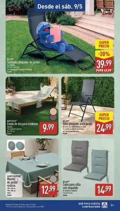 Vista previa Cojín para silla con respaldo, De poliéster y algodón. 116 x 51 x 5 cm. Unidad válido desde el 04.05.2026 | Página: 21