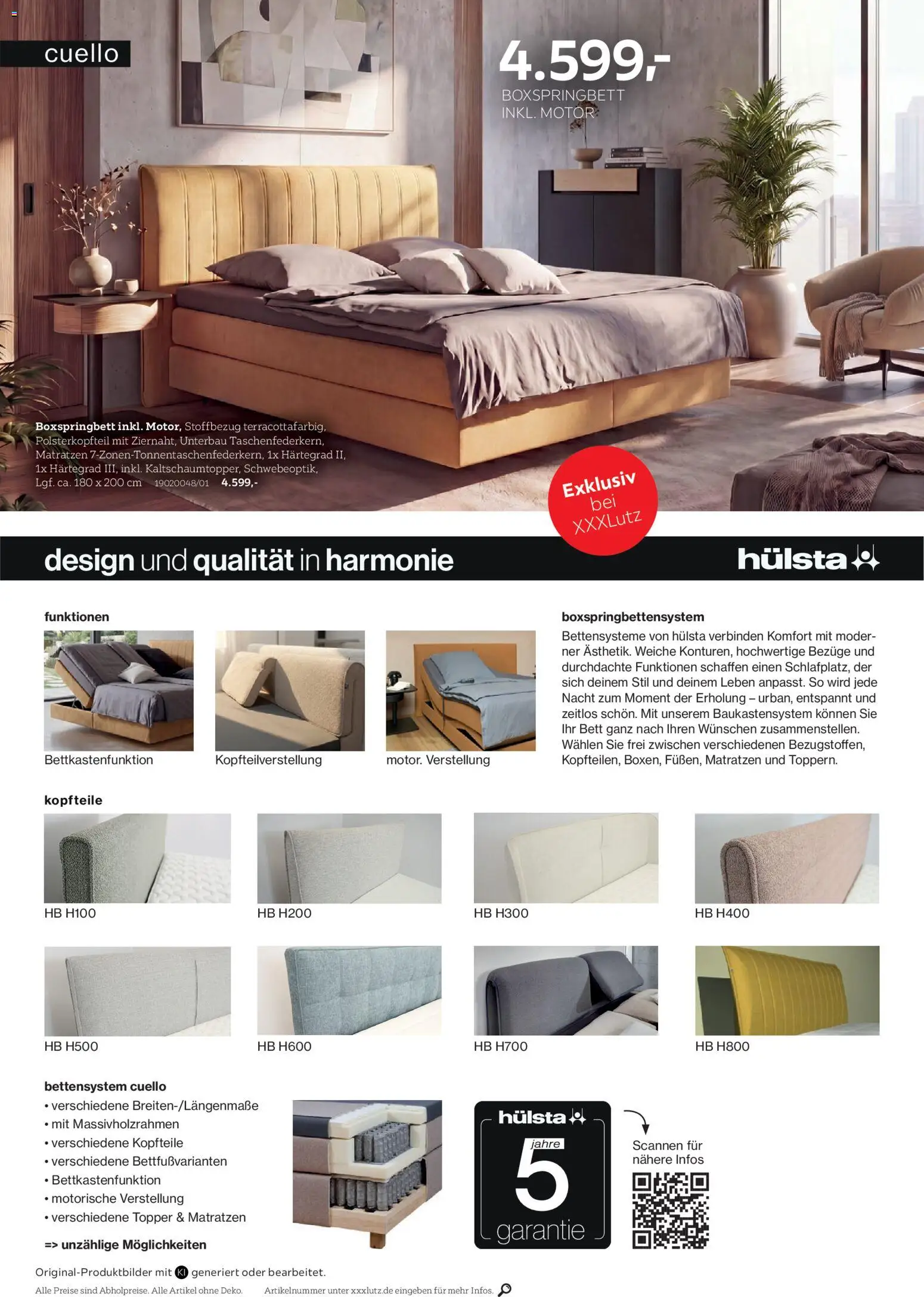 XXXLutz Hülsta Spezial – gültig ab 17.10.2026 | Seite: 10 | Produkte: Nachttisch, Boxspringbett