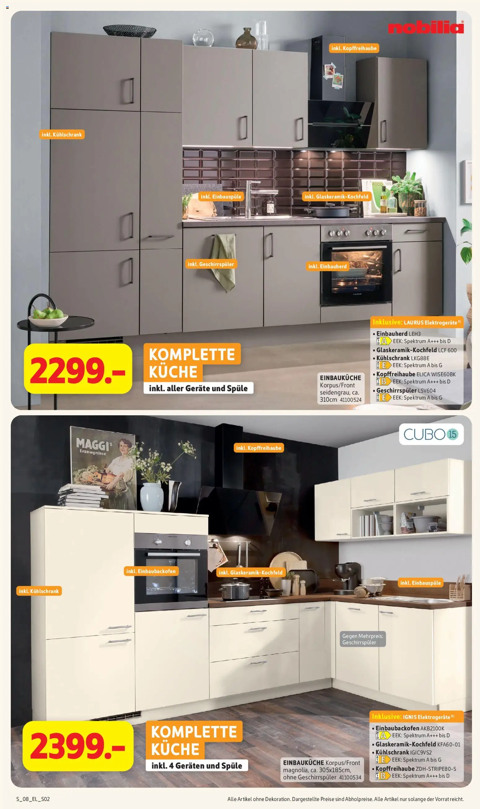 Sconto Küchenspezial – gültig ab 16.09.2026 | Seite: 2 | Produkte: Geschirrspüler, Einbauküche, Küche, Kühlschrank