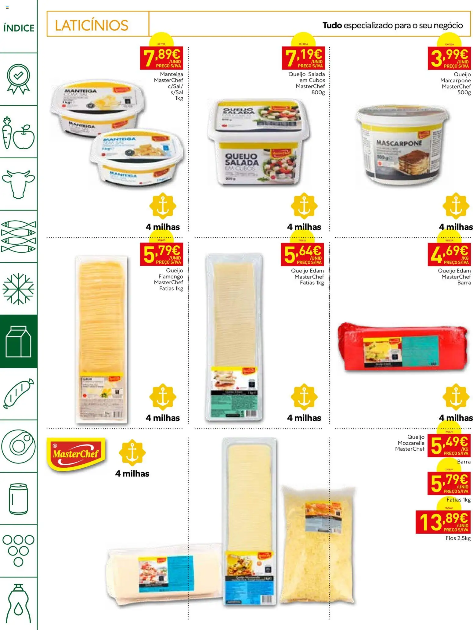 Recheio folheto Horeca │ válido de 13/10/2026 | Página: 12 | Produtos: Manteiga, Queijo, Mascarpone, Salada