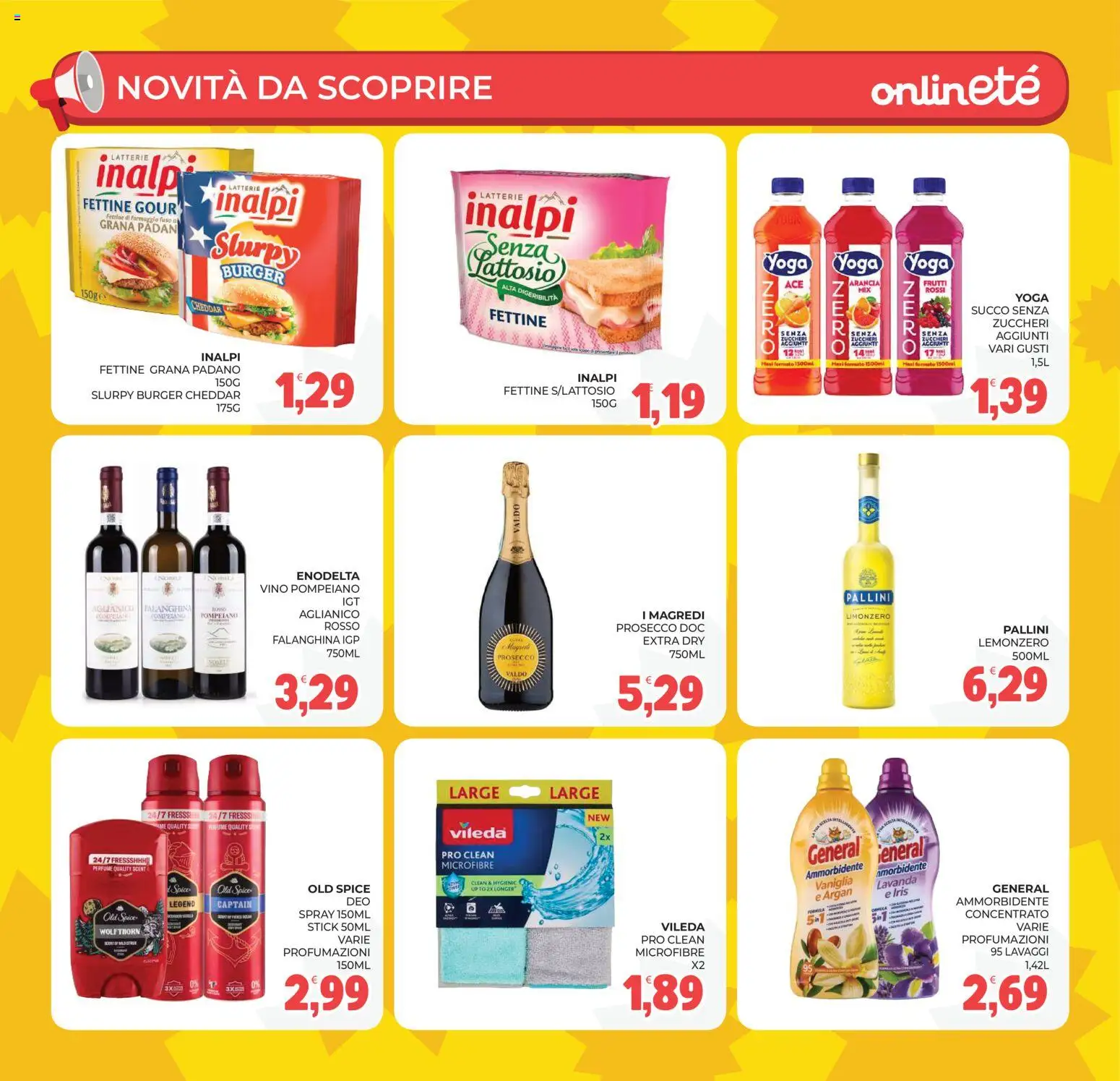 Volantino Eté del 01/09/2026 | Pagina: 28 | Prodotti: Cheddar, Vino, Lime, Arancia