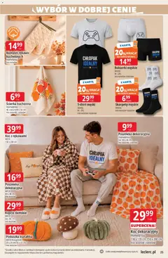 Pogląd oferty "E.Leclerc gazetka" - ważna od 22.09.2026 | Strona: 25 | Produkty: Skarpety, Kapcie, Bokserki męskie, Skarpety męskie
