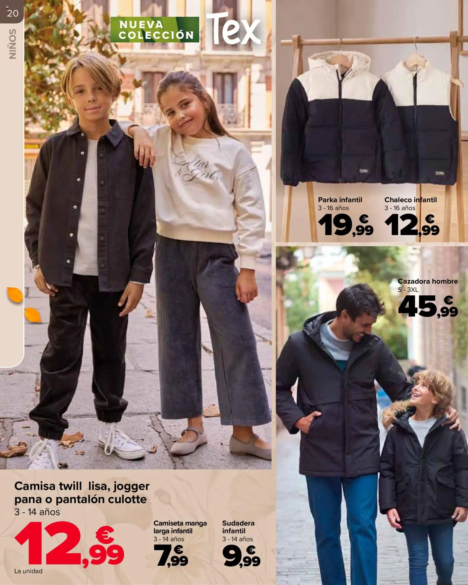 Carrefour Otoño │ válido desde el 20/10/2026 | Página: 20 | Productos: Camisa, Sudadera, Chaleco