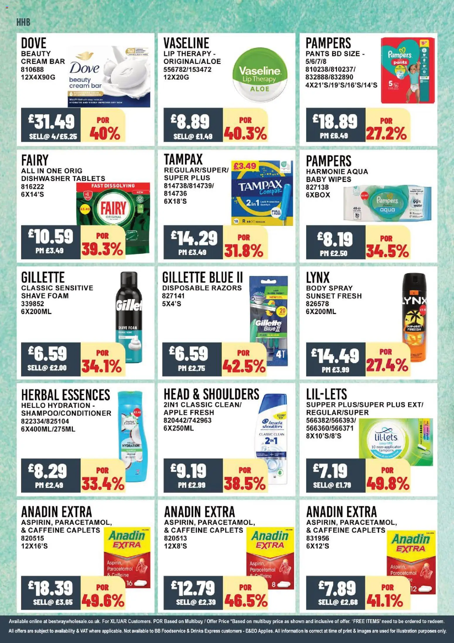 {H1} | Page: 14 | Products: Gillette, Dishwasher tablets, Pants, Cream