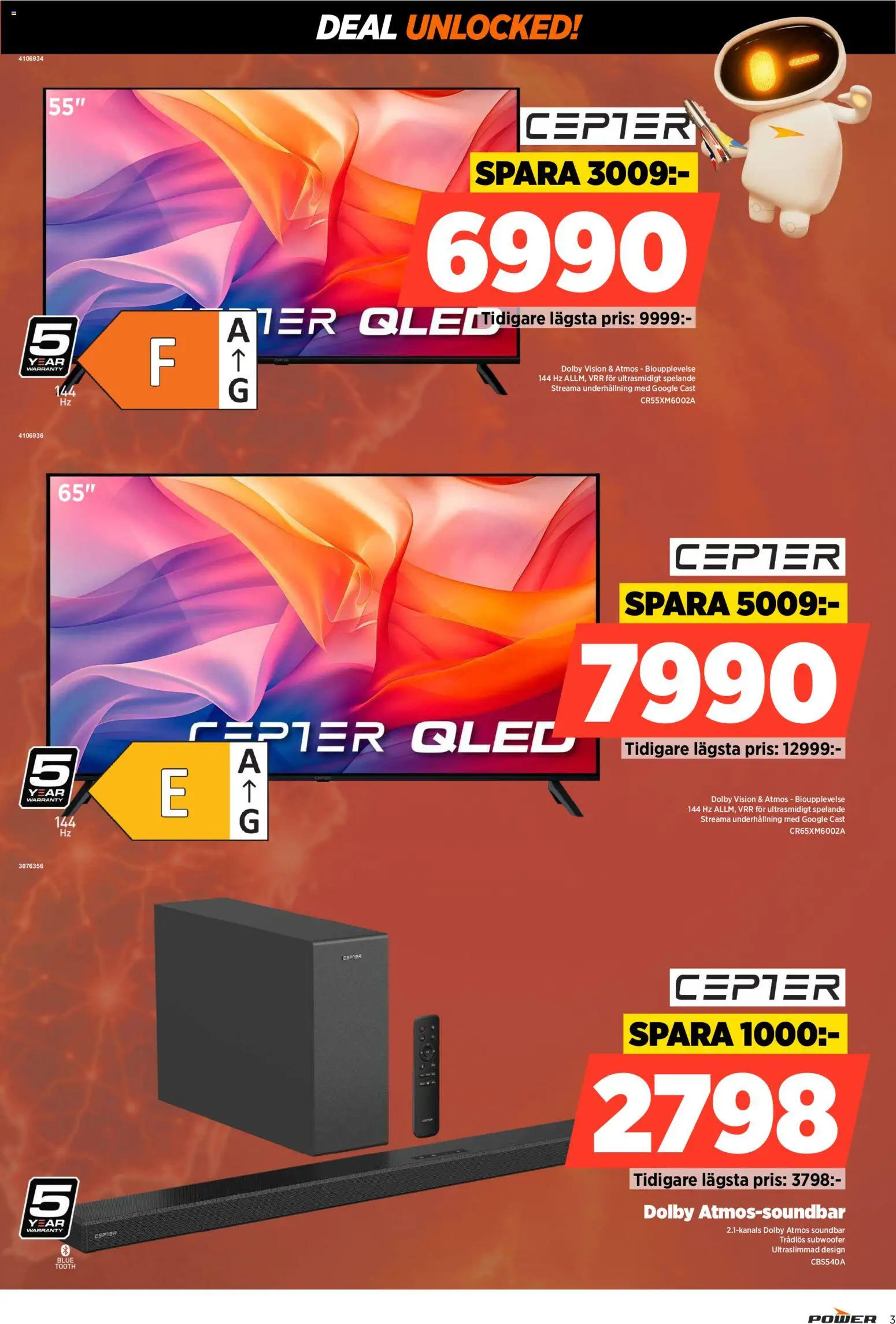 Power reklamblad aktuell från 07/09/2026 | Sida: 3 | Produkter: Soundbar