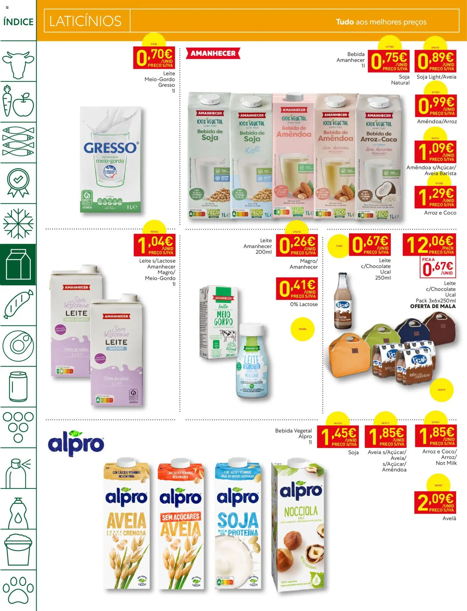 Recheio folheto Madeira │ válido de 08/09/2026 | Página: 8 | Produtos: Soja, Cálcio, Leite, Proteina