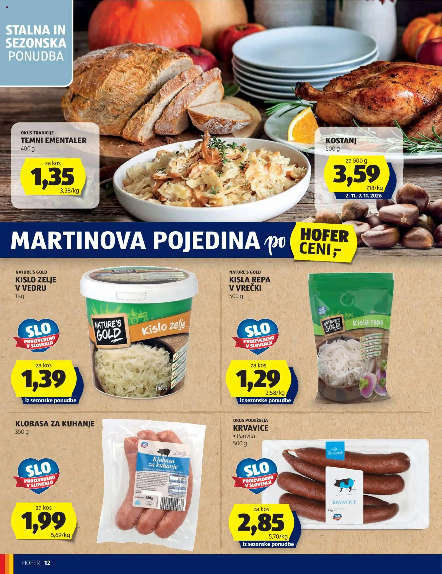 Novi Hofer katalog ponudbe – veljaven od 28.10.2026 | Stran: 12