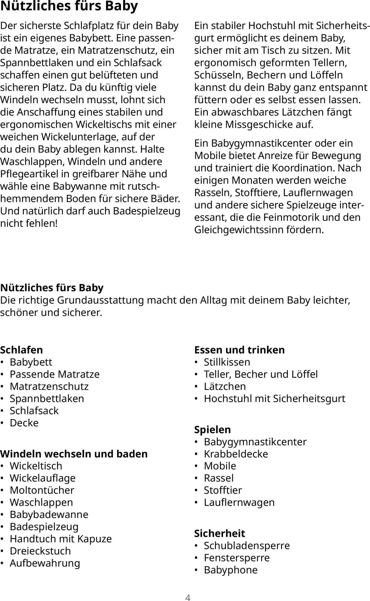 Ikea Familienzuwachs – gültig ab 30.09.2025 | Seite: 4 | Produkte: Tisch, Babybett, Wickeltisch, Schlafsack