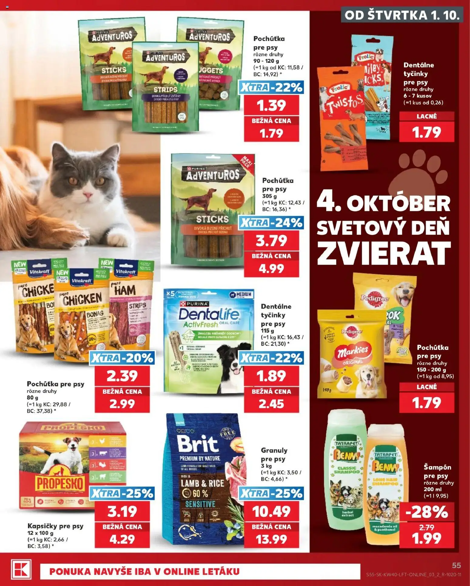 Nové Kaufland akcie – leták je platný od 01.10.2026 | Strana: 55 | Produkty: Šampón, Kapsičky