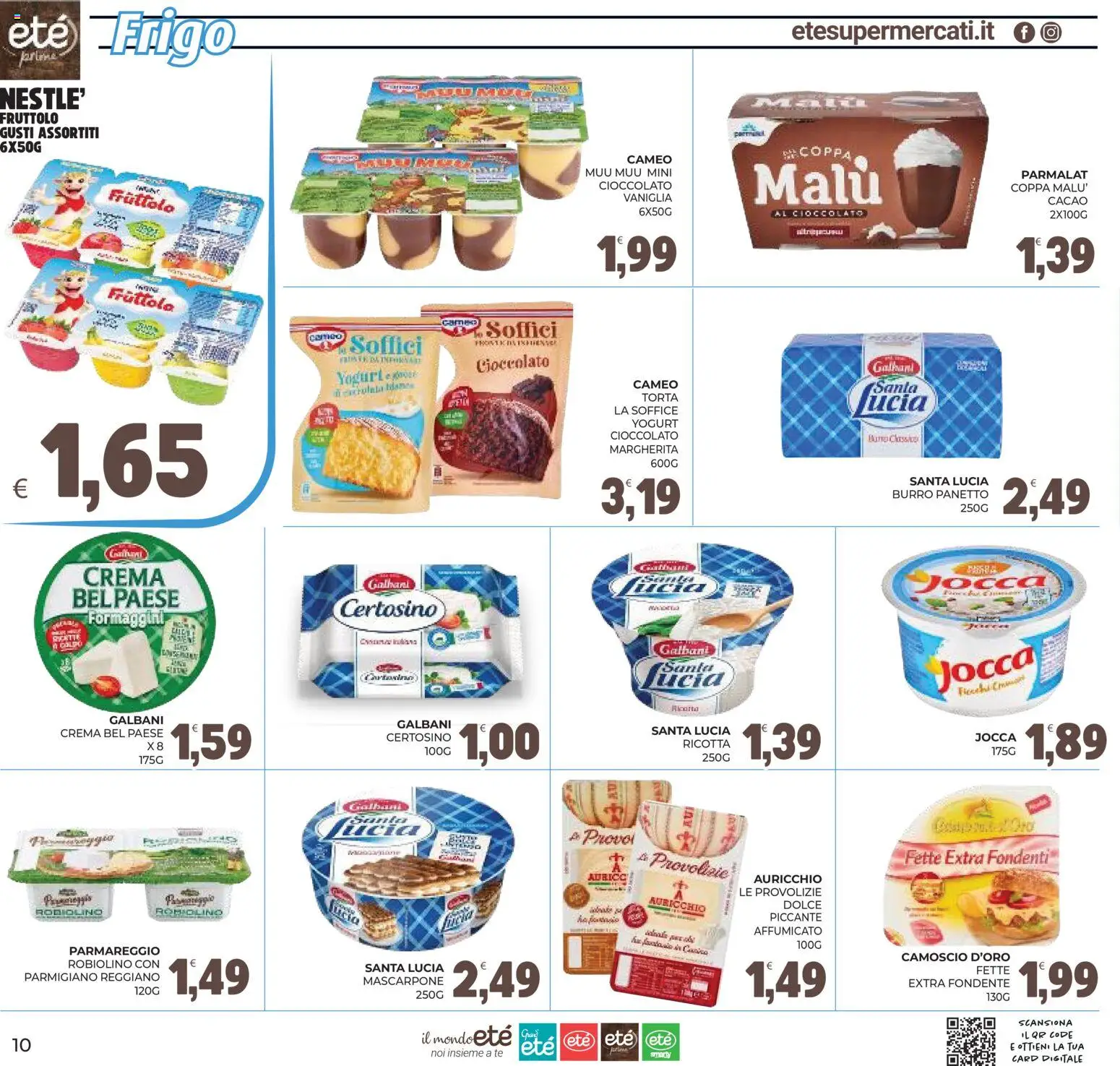 Volantino Eté del 13/10/2026 | Pagina: 10 | Prodotti: Vaniglia, Crema, Burro, Ricotta