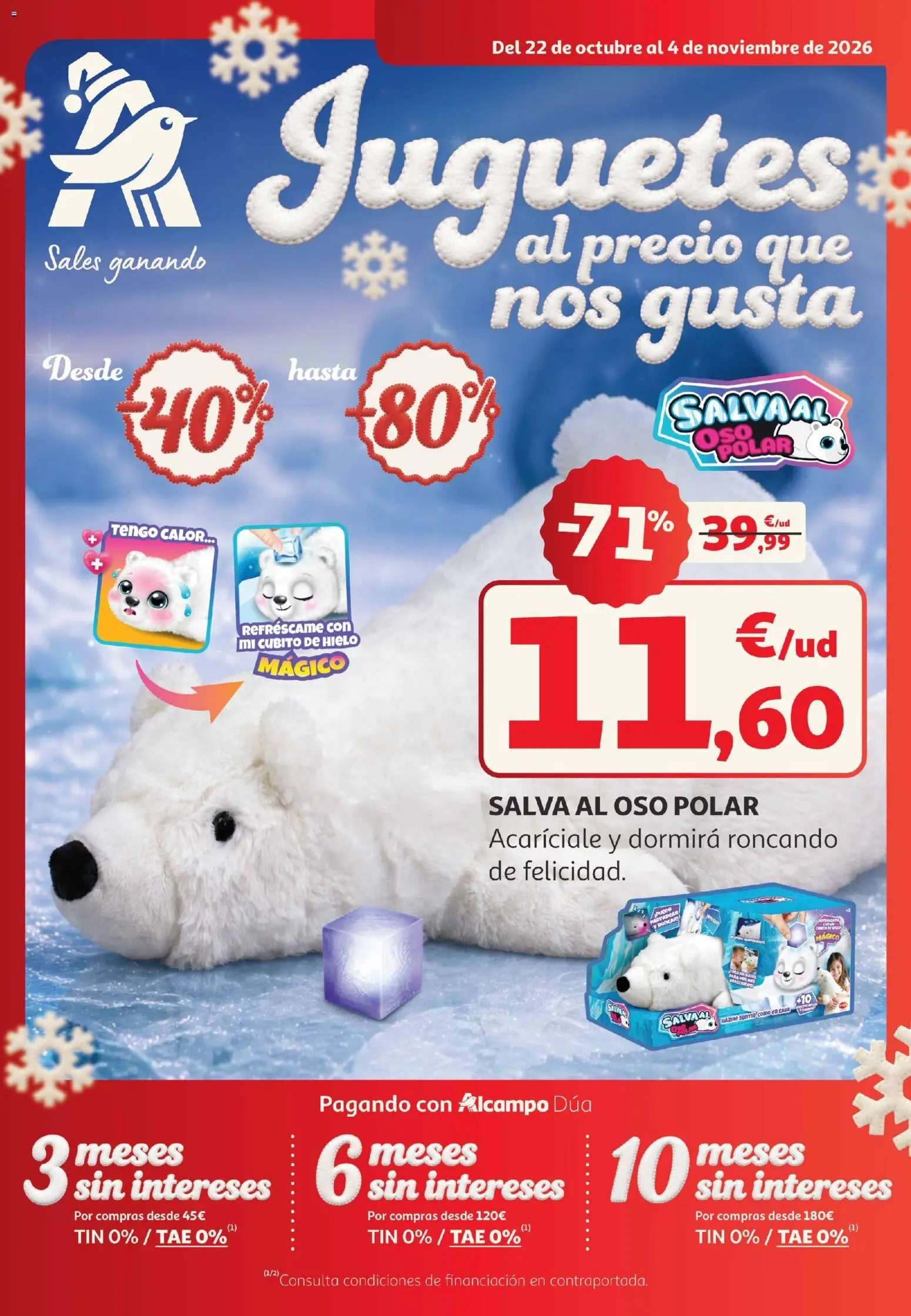 Alcampo folleto Telde │ válido desde el 22/10/2026 | Página: 1 | Productos: Hielo, Juguetes