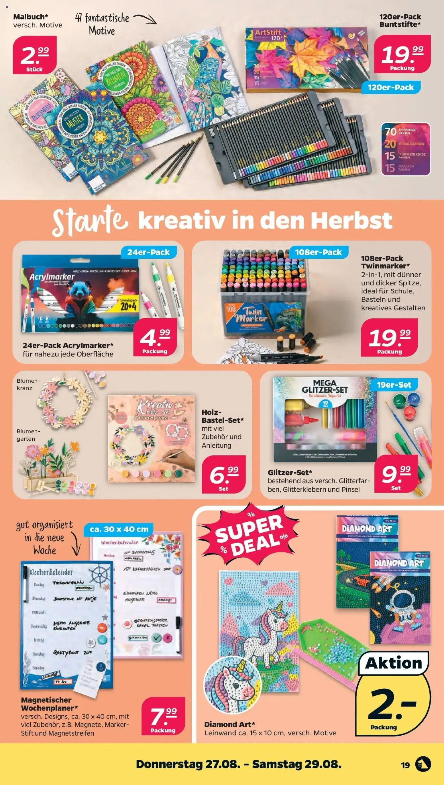 Netto Aktueller Prospekt ab 23.08.2026 → Angebote nächste Woche | Seite: 21 | Produkte: Blumen, Pinsel