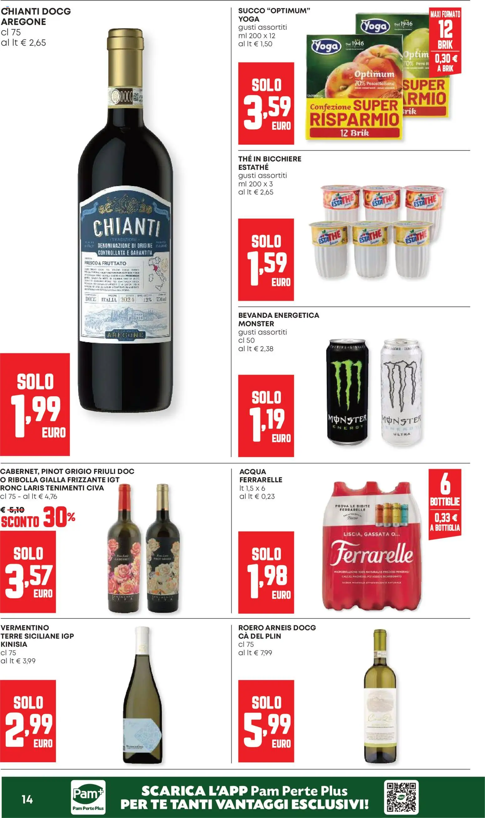 Volantino Panorama del 04.06.2026 | Pagina: 14 | Prodotti: Tè, Acqua, Bibite, Bottiglia