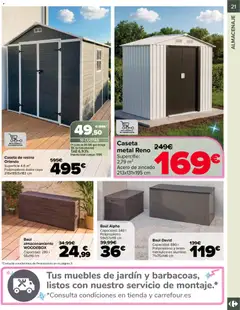 Vista previa Carrefour Jardin válido desde el 14.04.2026 | Página: 21 | Productos: Muebles, Almacenaje, Muebles de jardín