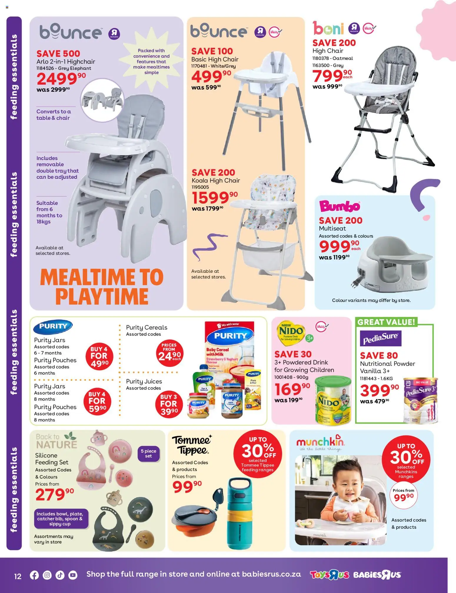 New Babies R Us catalogue – valid from 20/08/2026 | Page: 12 | Products: Tray, Vanilla, Powder, Cereals