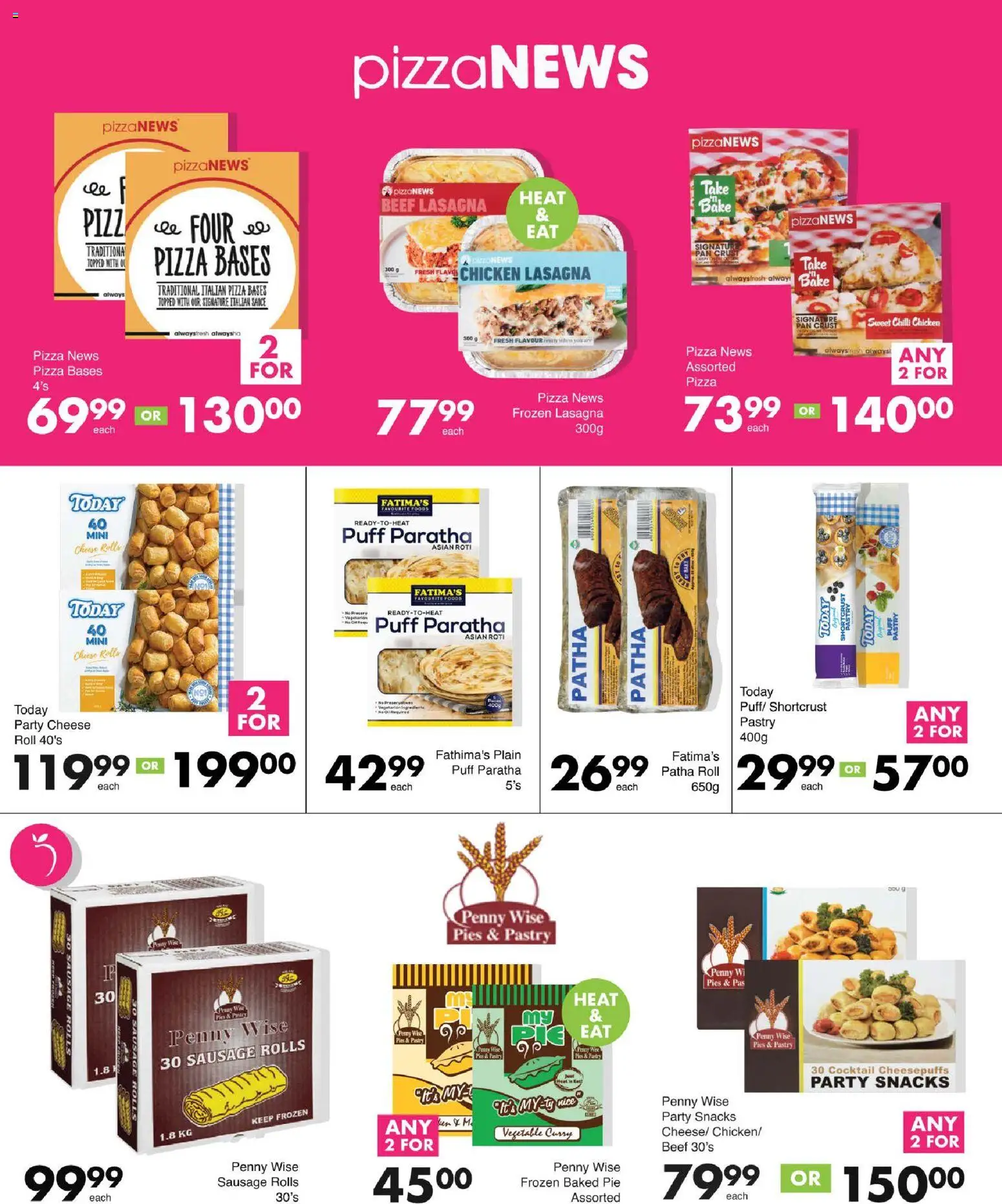 New Save catalogue – valid from 29/09/2026 | Page: 13 | Products: Shortcrust pastry, Cheese, Chicken, Pastry