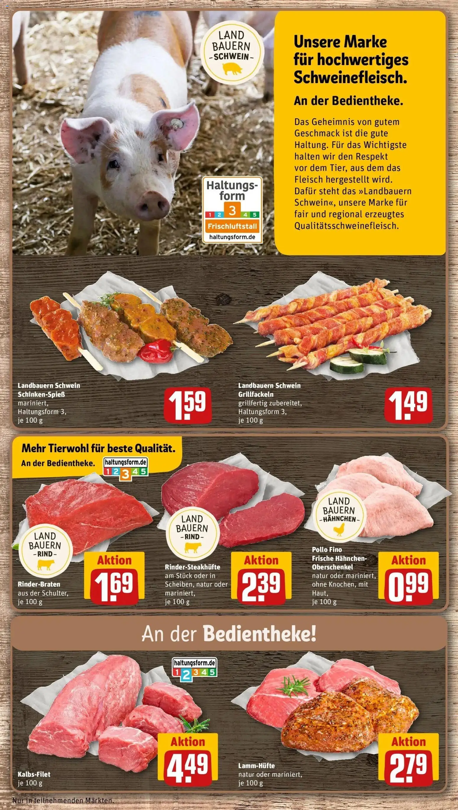 REWE Prospekt ab 17.08.2026 zum Blättern » Angebote | Seite: 12 | Produkte: Rinderbraten, Hahnchen, Fleisch