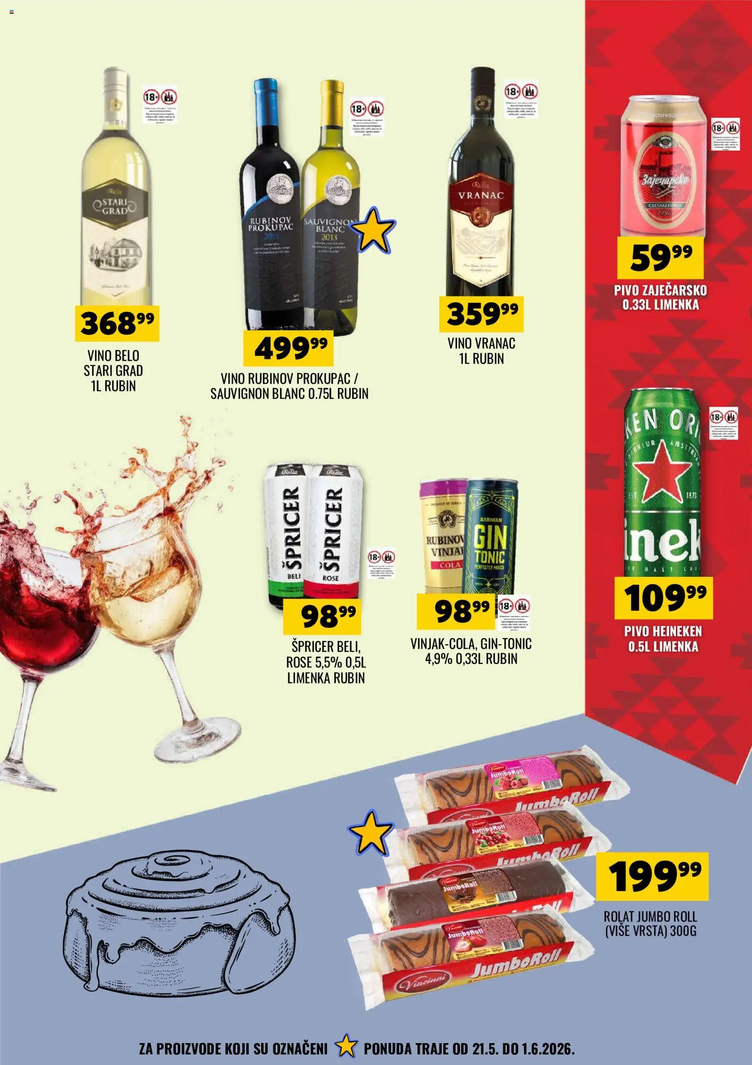 Tekijanka katalog - važi od 20.05.2026 | Strana: 11 | Proizvode: Heineken, Vranac, Vino, Pivo