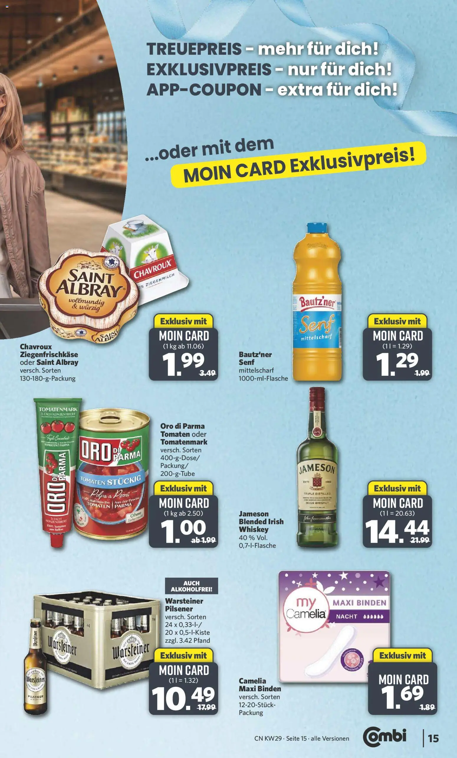 Combi Prospekt – gültig ab 13.07.2026 | Seite: 15 | Produkte: Tomaten, Jameson, Oro di parma, Whiskey