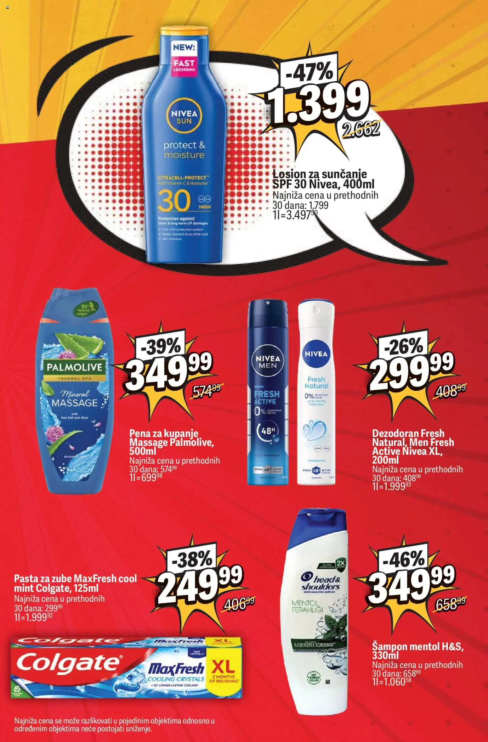 Maxi katalog - važi od 09.07.2026 | Strana: 13 | Proizvode: Palmolive, Nivea, Šampon, Pasta za zube