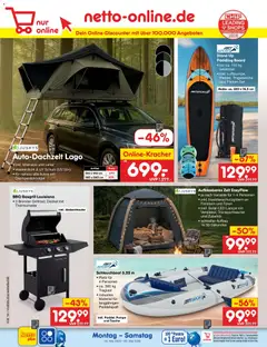 Netto Marken-Discount Super wochenende ab 07.05.2026 gültig | Seite: 61 | Produkte: Tasche, Thermometer, Matratze, Lampe