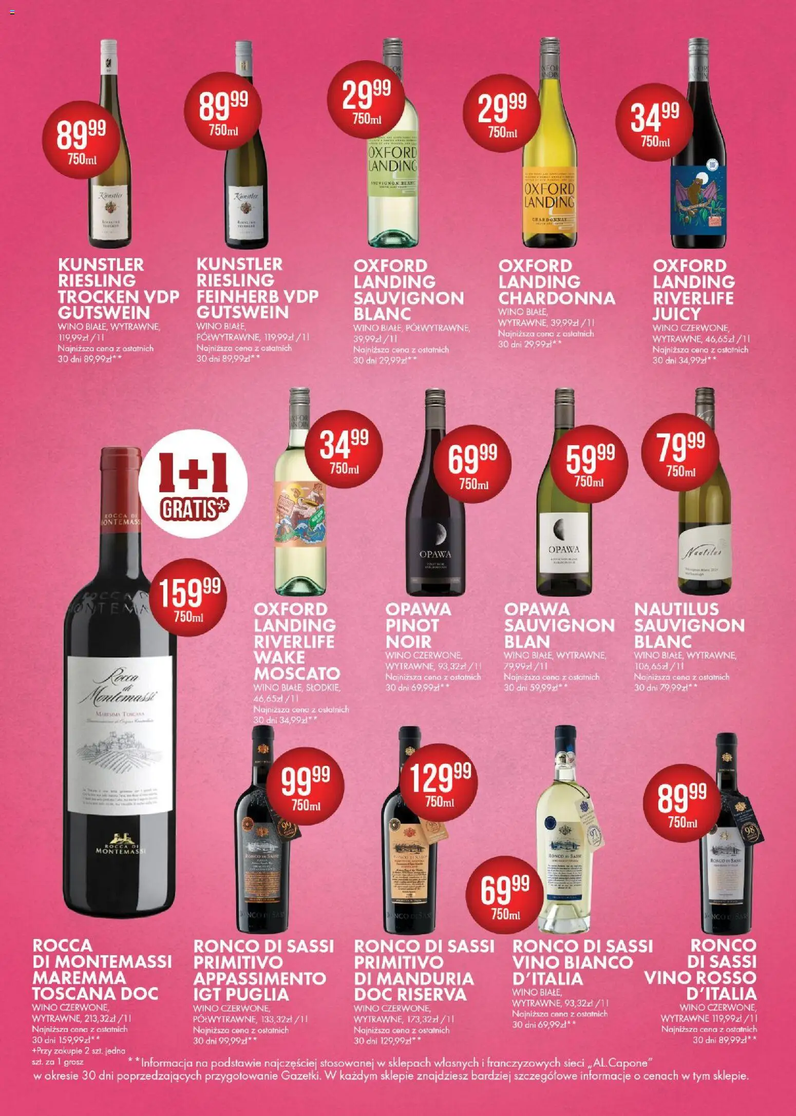 Al.Capone gazetka od 06.07.2026 | Strona: 19 | Produkty: Riesling, Wino