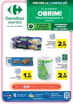 Vista previa Carrefour Express folleto válido desde el 14/08/2026