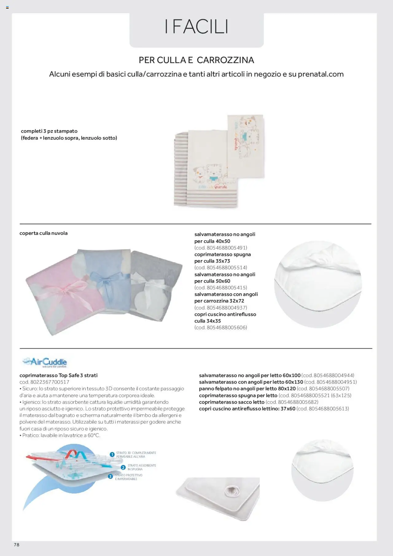 Volantino Prenatal del 01.01.2025 | Pagina: 71 | Prodotti: Spugna, Top, Coperta, Federa