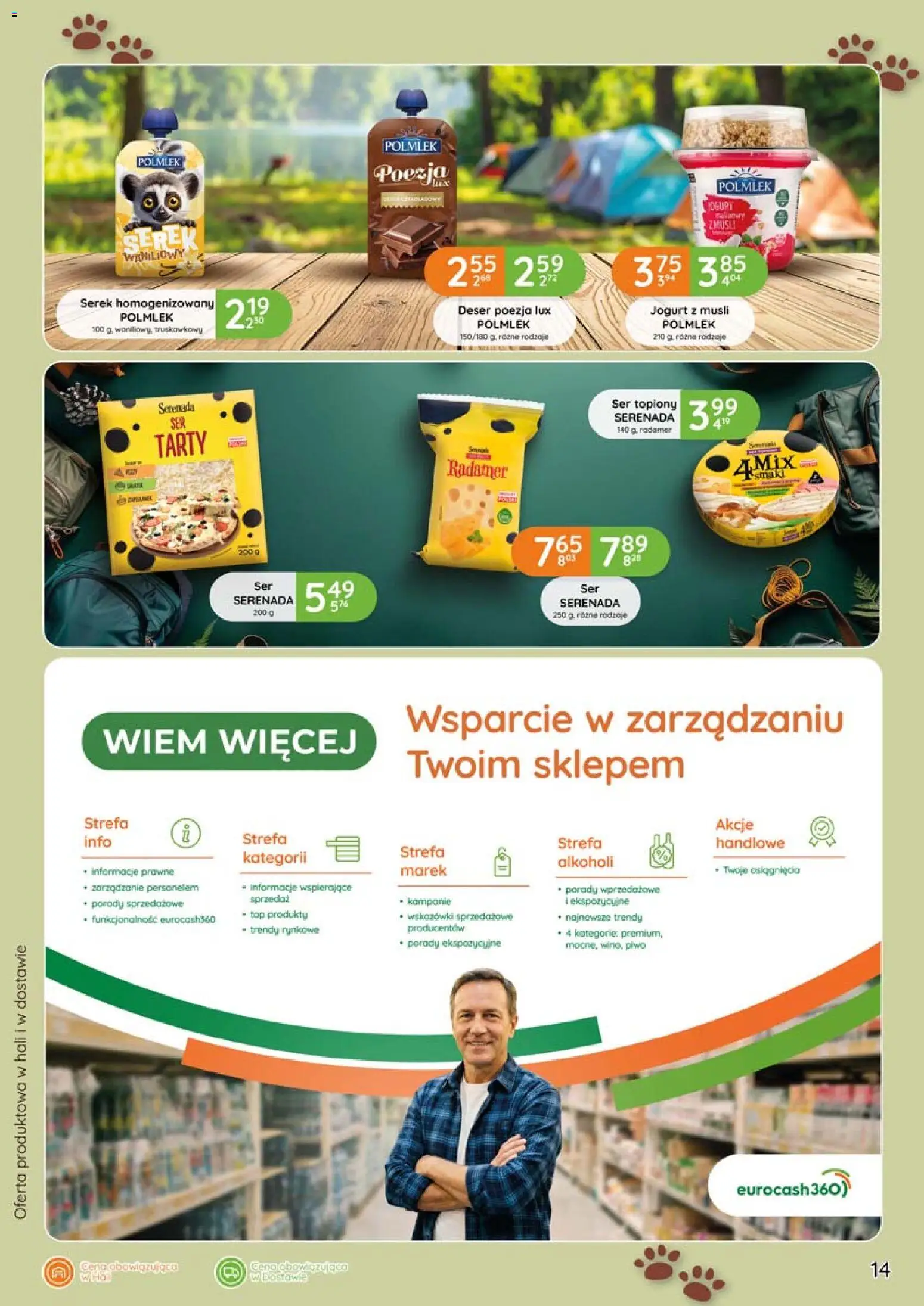 Eurocash gazetka - Biwak od 11.06.2026 | Strona: 14 | Produkty: Top, Ser topiony, Serek, Piwo