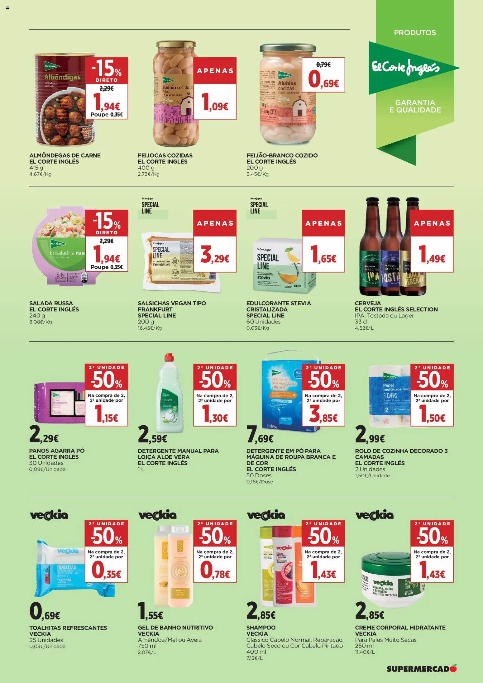 El Corte Ingles folheto │ válido de 10/07/2026 | Página: 33 | Produtos: Pó, Shampoo, Gel de banho, Carne