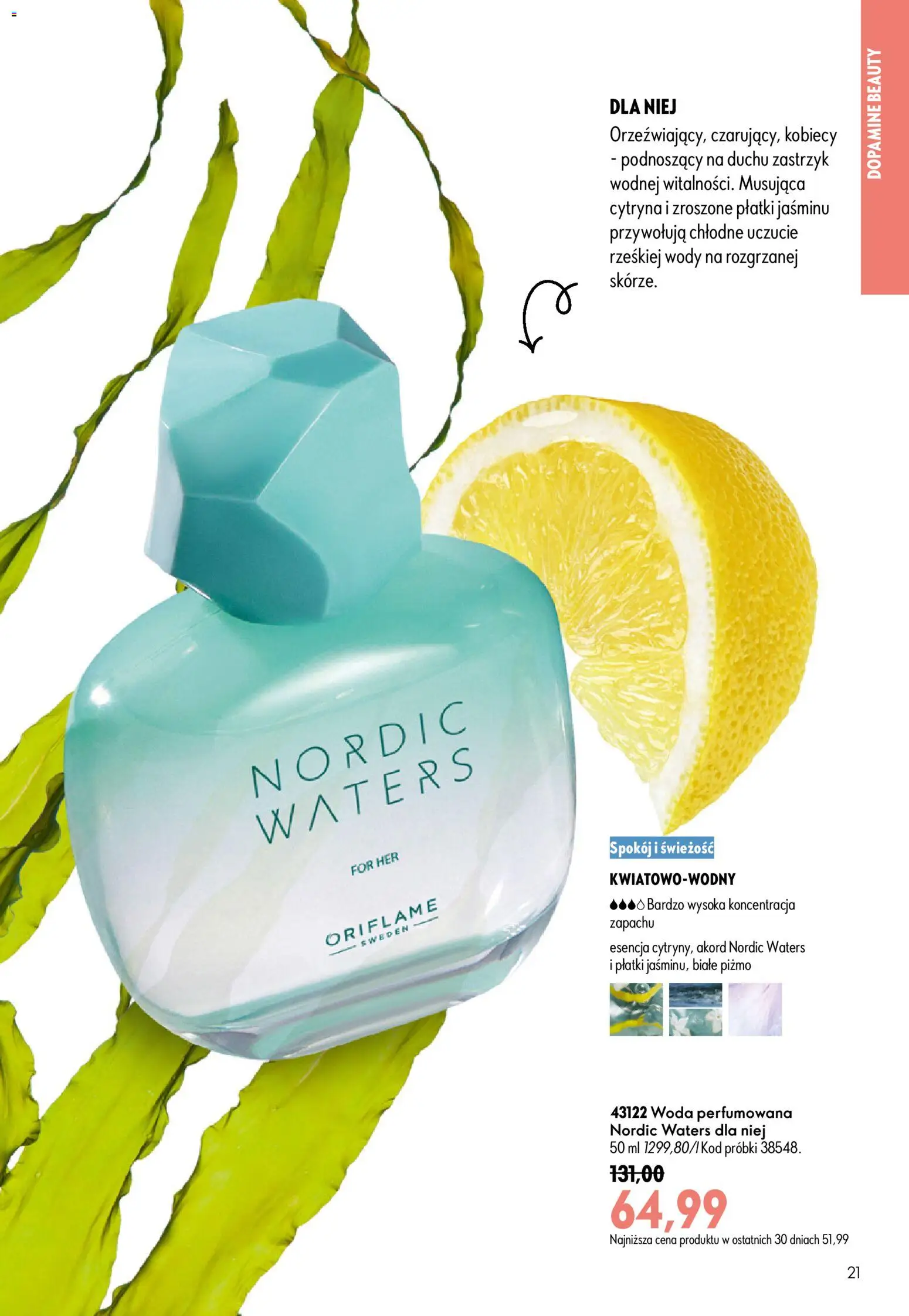 Oriflame Katalog 11 2026 od 29.07.2026 | Strona: 21 | Produkty: Cytryna, Płatki, Woda